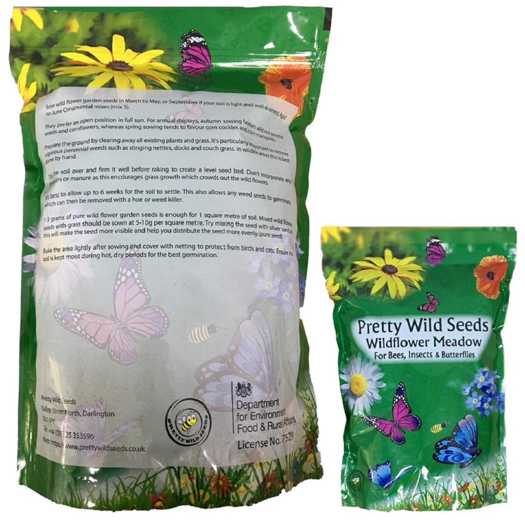Jolof Store Wildflower Seed Mix – 500g Annual & Perennial Meadow Plants