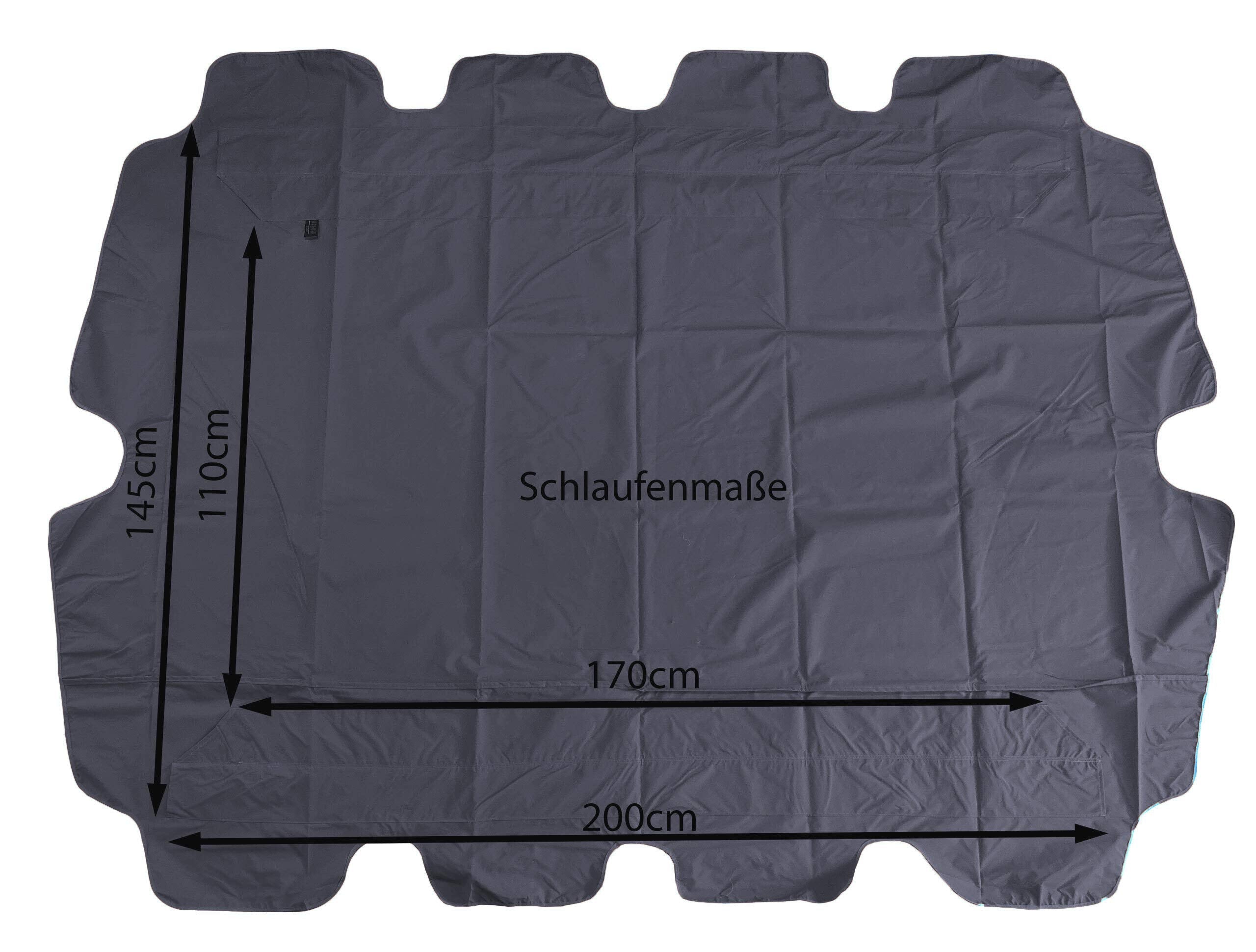 Quick-Star 3-Seater Swing Replacement Roof - Grey Polyester Canopy