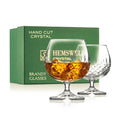 Hemswell Crystal Brandy Glasses Set of 2 | 250ml Hand-Cut Snifters