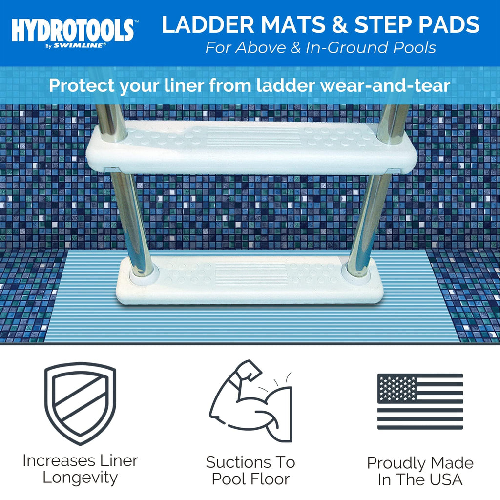 Swimline Hydrotools Pool Ladder Mat – 36x36 Non-Slip Liner Protection