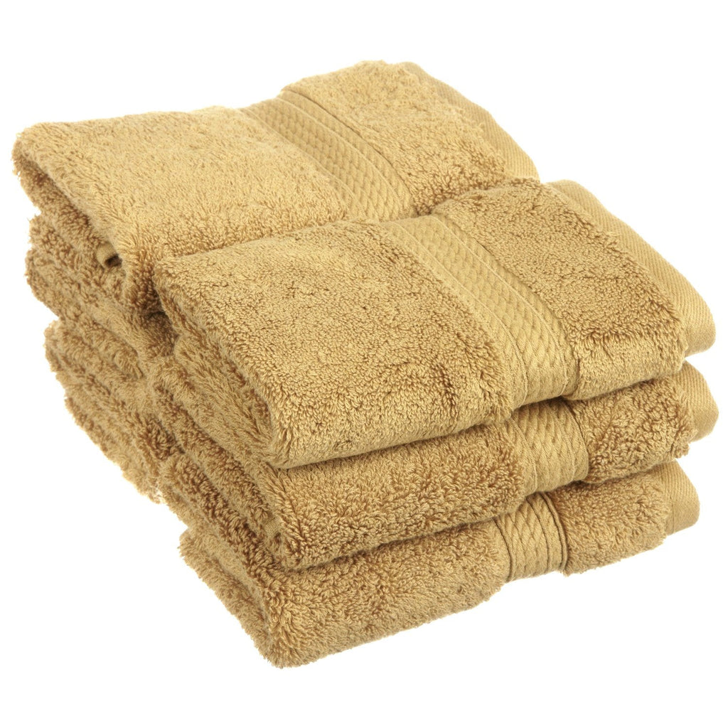 Superior 900 Gram 100% Premium Long-Staple Combed Cotton 6-Piece Face Towel Set, Toast - image 1
