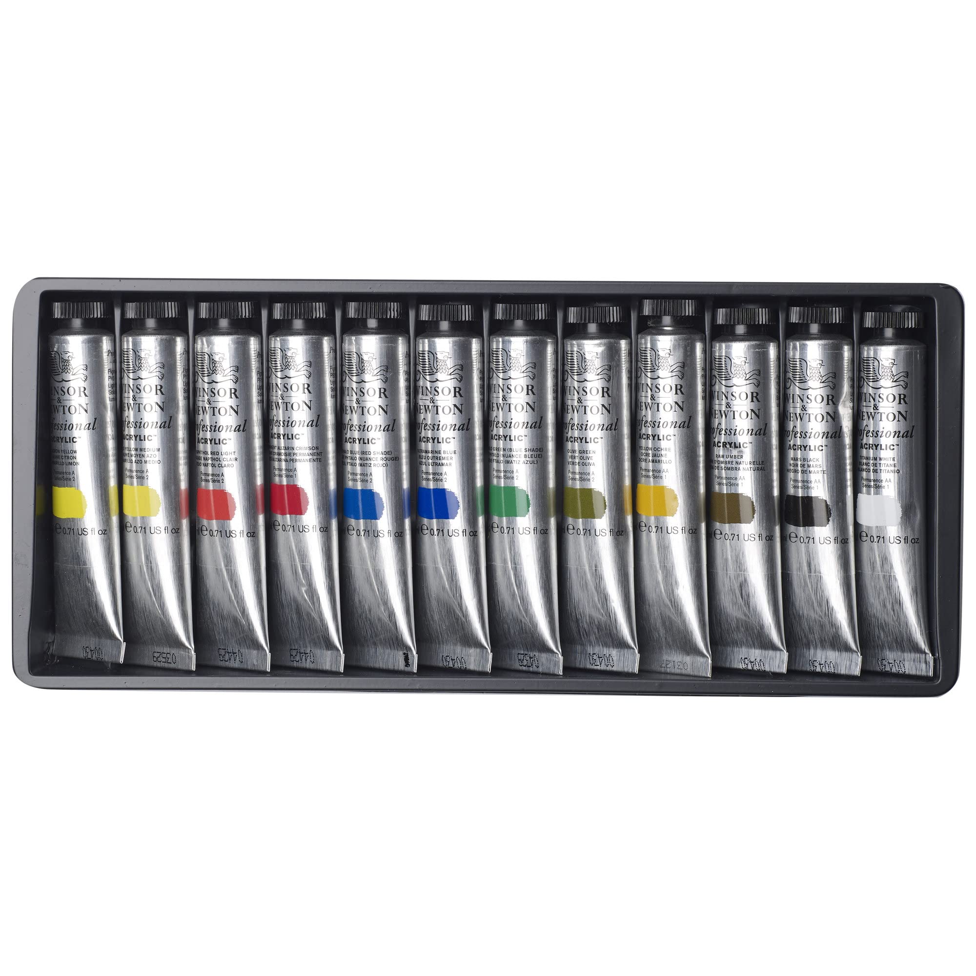 Winsor & Newton Professional Acrylic Paint Set – 12 x 20ml Starter Kit
