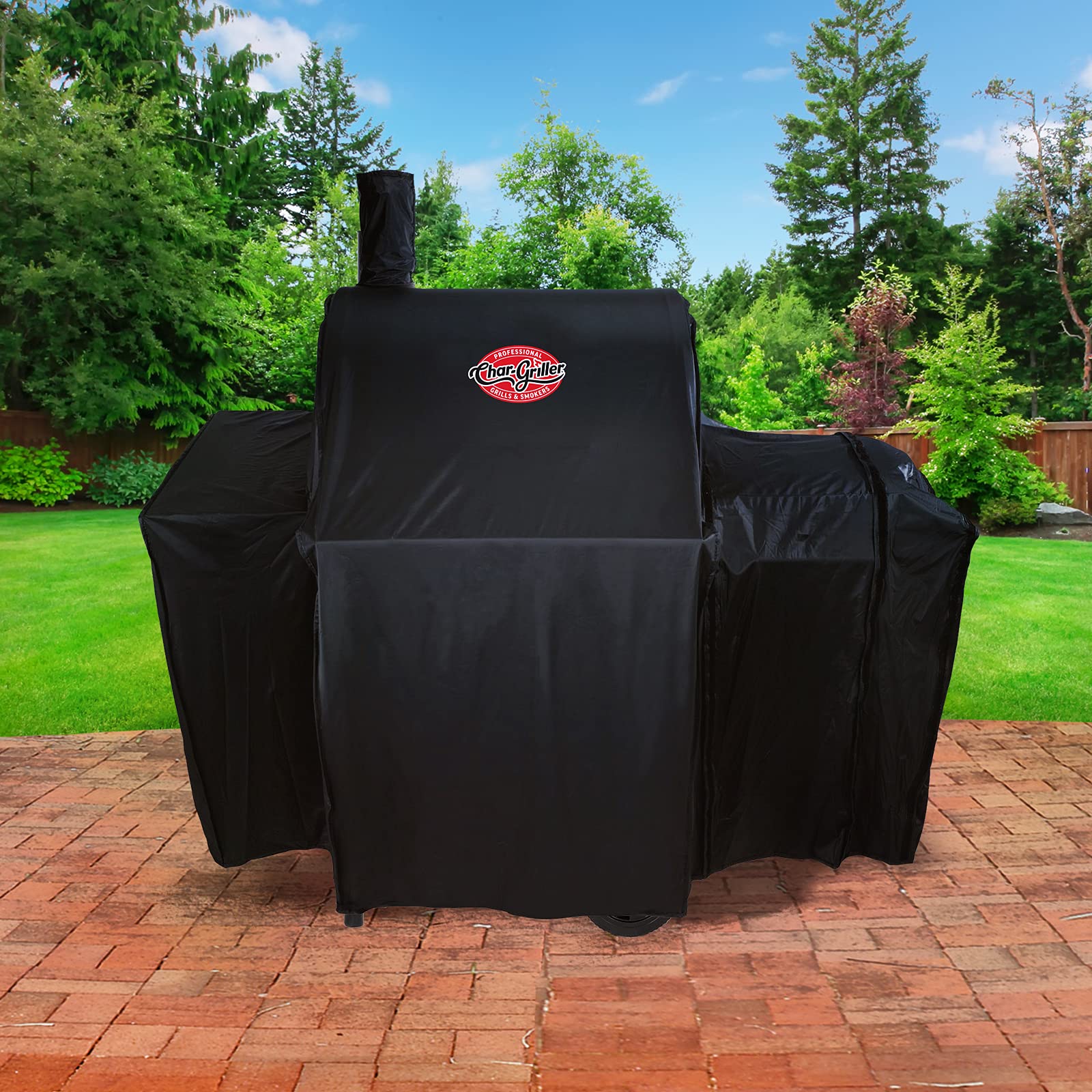 Char-Griller Grill Cover for 2123, 2823, 2223 – Weatherproof Black
