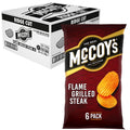 McCoy's Flame Grilled Steak Ridged Crisps - 6 Pack (Pack of 20)