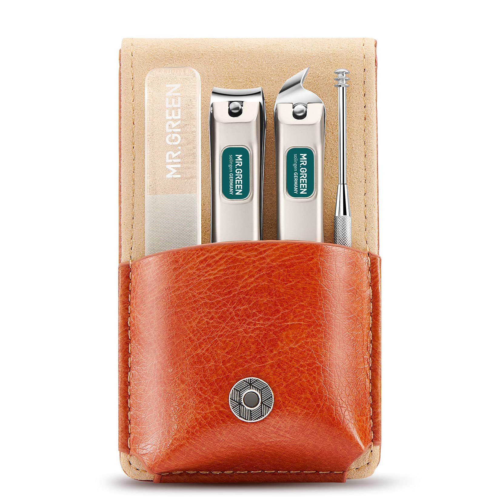 MR.GREEN 4-Piece Manicure Set | Stainless Steel Travel Pedicure Kit