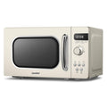 COMFEE' Retro Microwave Oven | 800W 20L with 8 Auto Menus – Apricot Cream