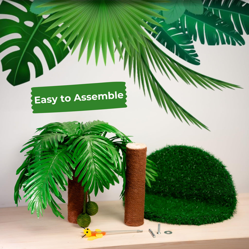 TREKAM Palm Tree Cat Scratching Post for Large Cats – 78cm Sisal