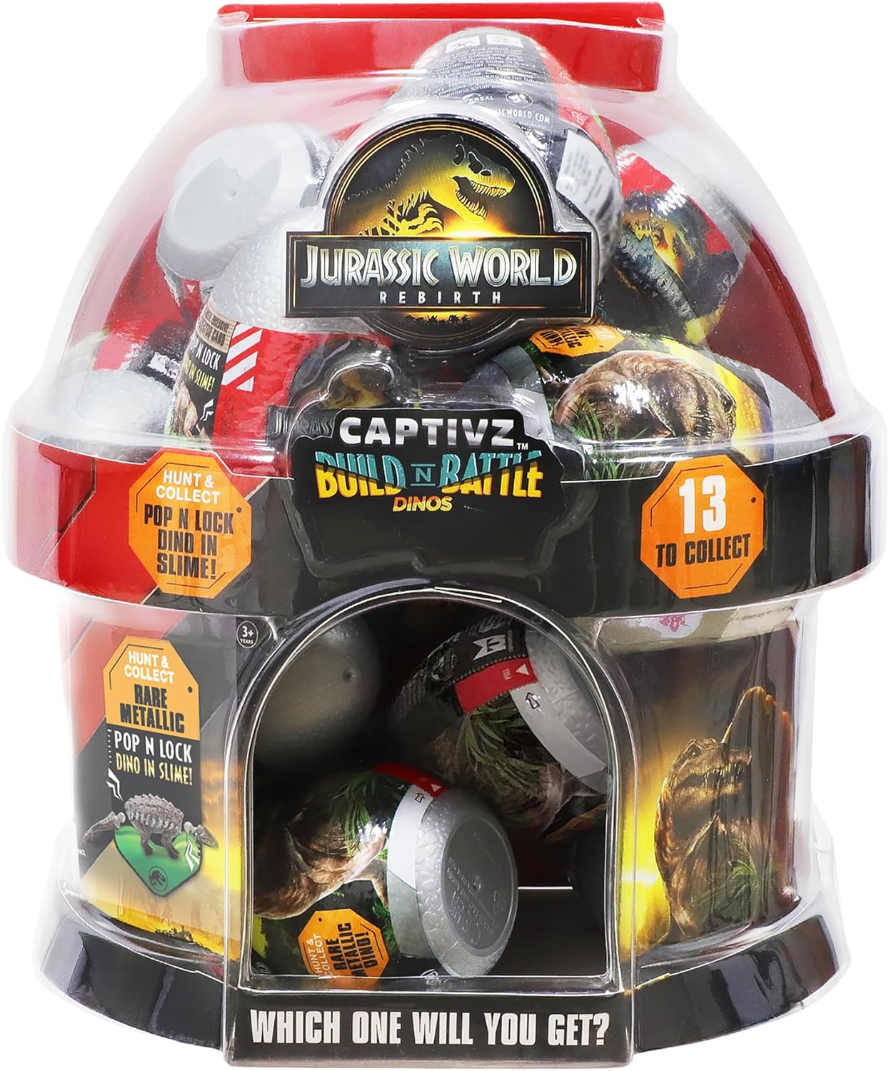 Jurassic World Captivz Rebirth Slime Egg – Pop N Lock Dinosaur Toy
