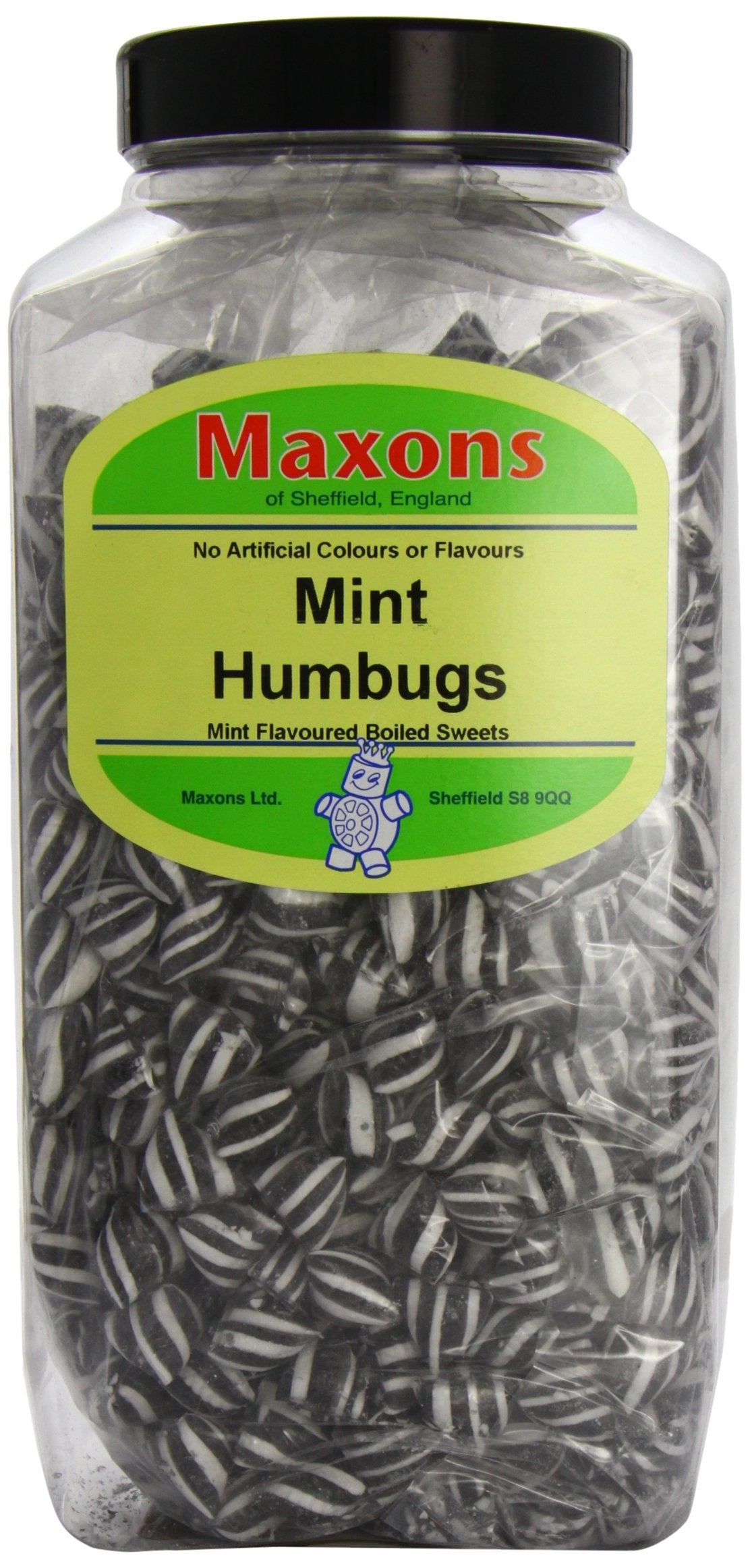 Maxons Black and White Humbugs - Traditional Boiled Sweets 3.4kg Jar