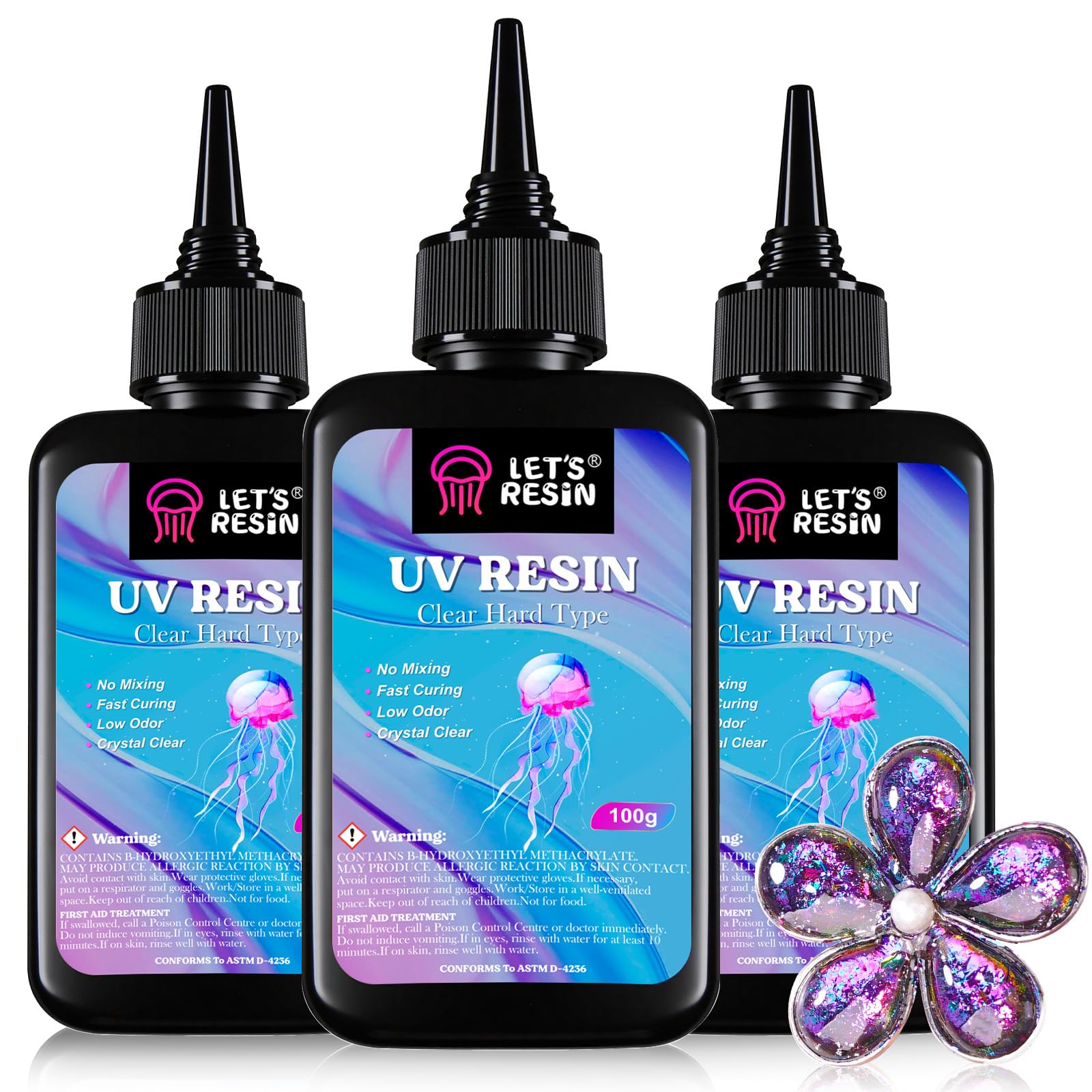 LET'S RESIN UV Resin – 300g Low Viscosity Crystal Clear Epoxy Kit