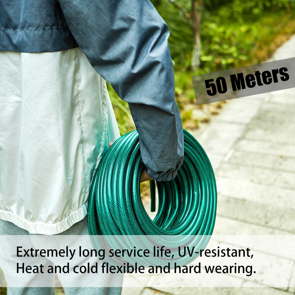 Homecall Garden Hose - 50M/164FT Flexible PVC Water Pipe for Lawns
