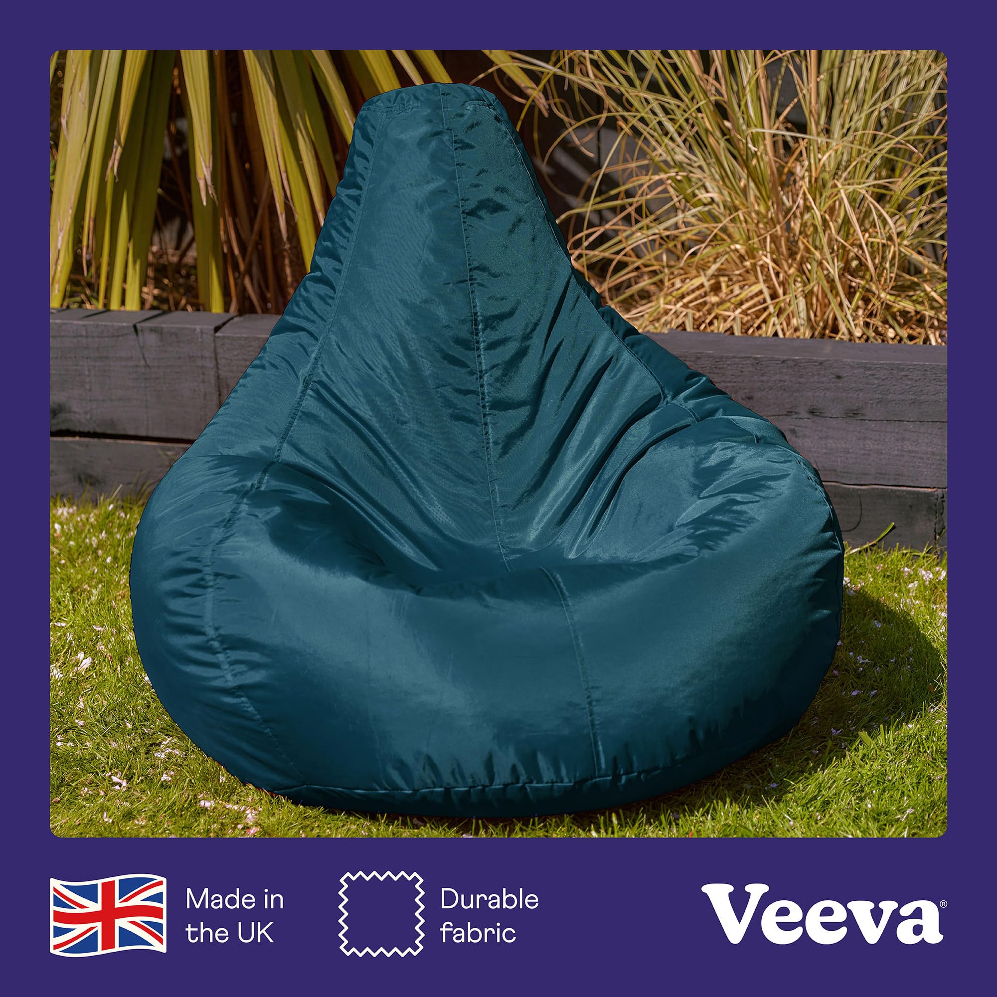 Bean Bag Bazaar Recliner Gaming Chair – Teal Green Water Resistant