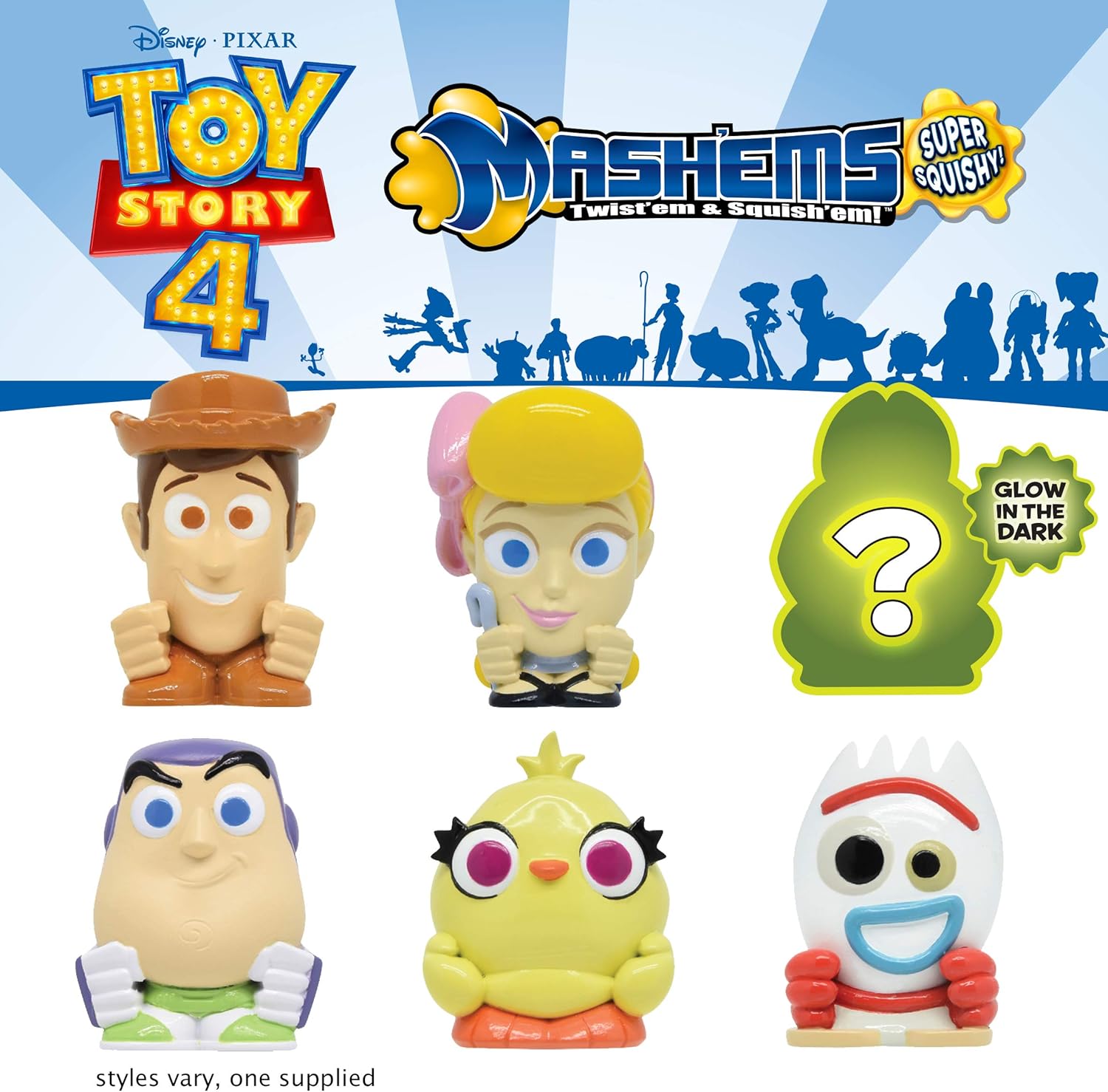 Toy Story 4 Mash'Ems Squishy Collectible Figure Blind Bag by Snaps