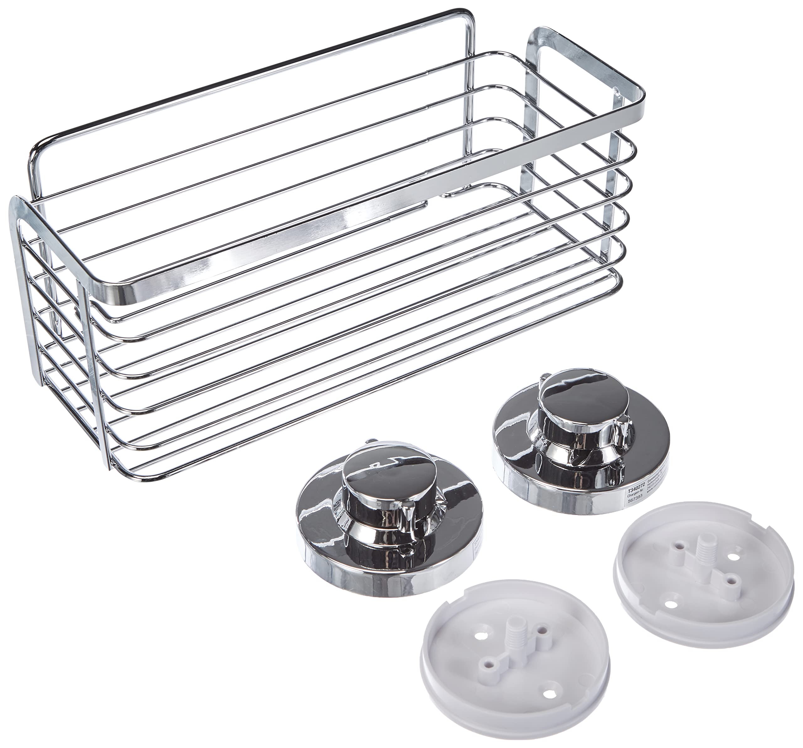 Cornat 3-in-1 Shower Basket | Chrome-Plated Wall Mounted Caddy