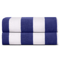SweetNeedle Cabana Striped Beach Towels | 100% Cotton Pack of 2