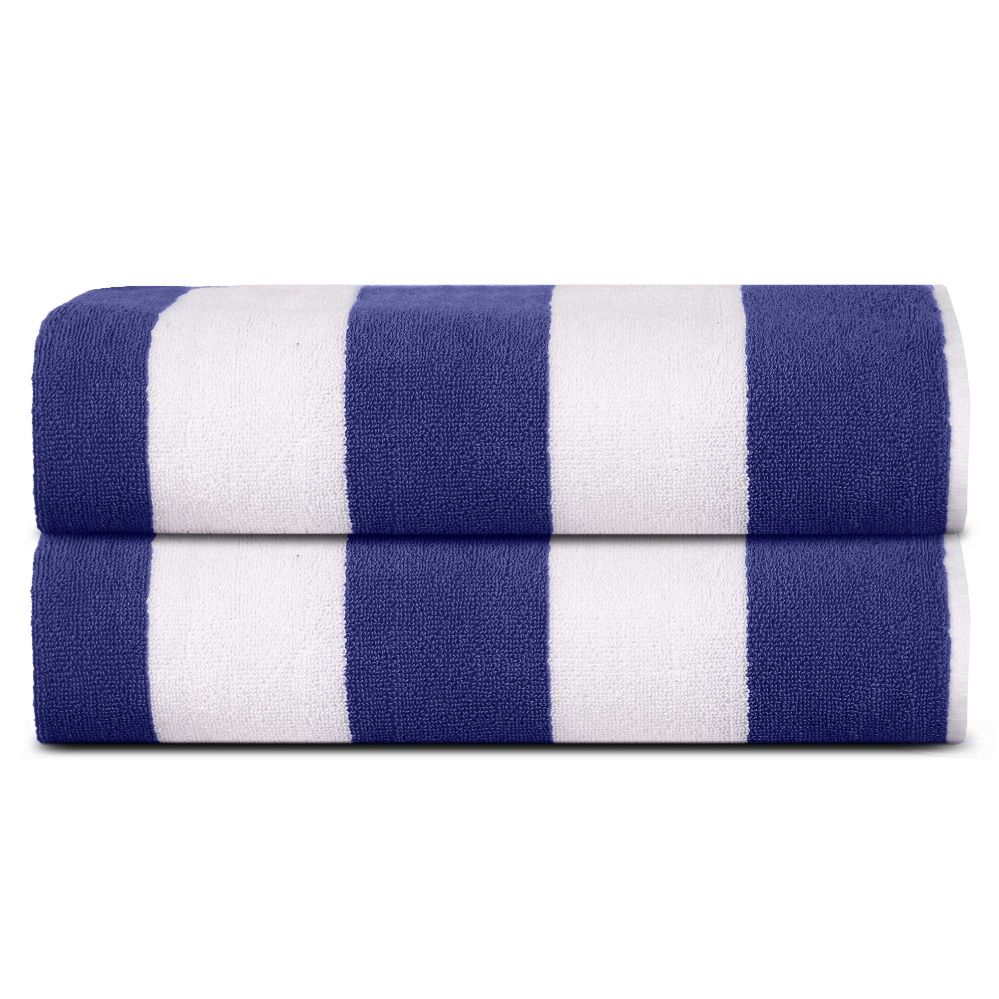 SweetNeedle Cabana Striped Beach Towels | 100% Cotton Pack of 2