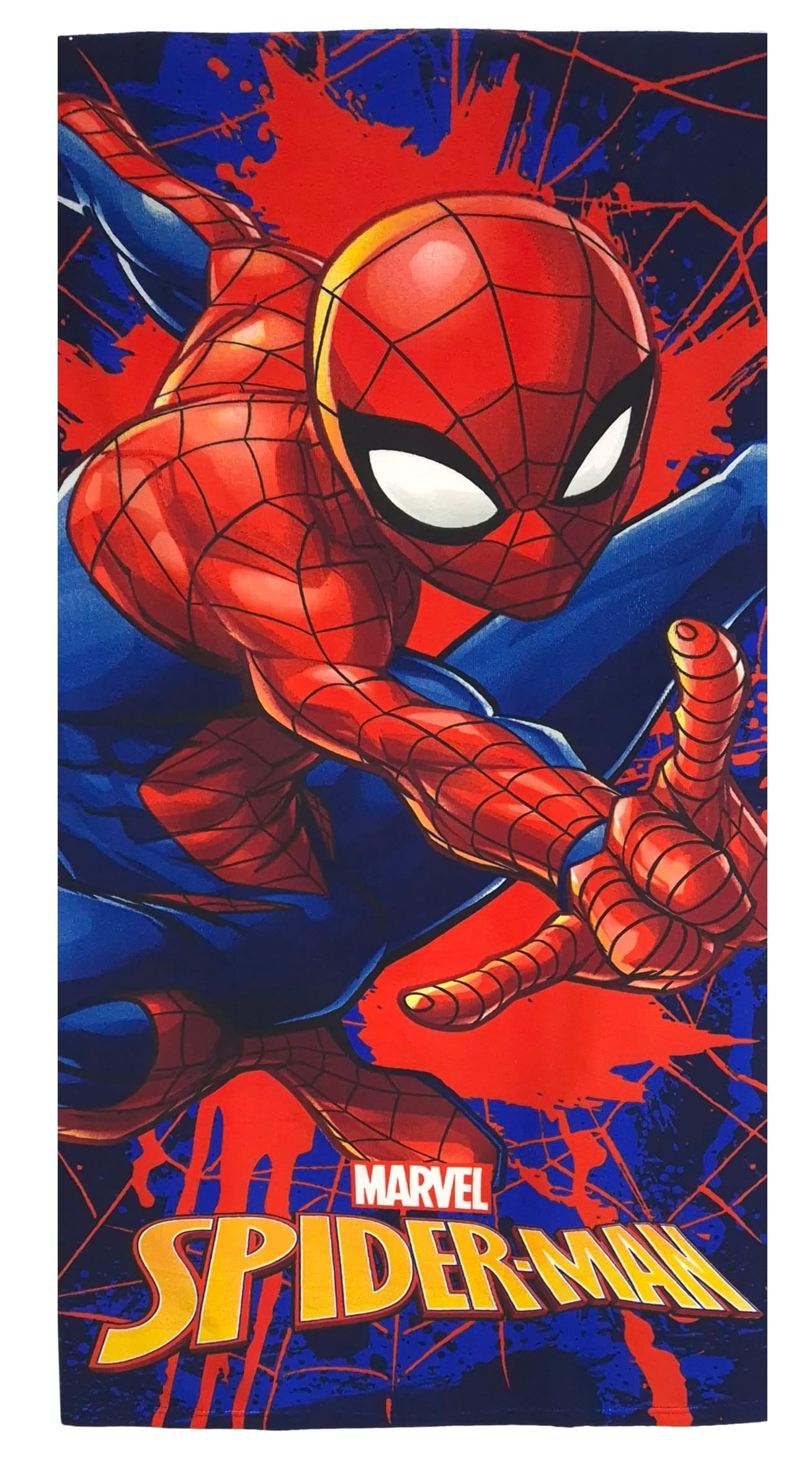 Theonoi Spiderman Microfibre Beach Towel - Quick Dry Bath Towel 70x140cm