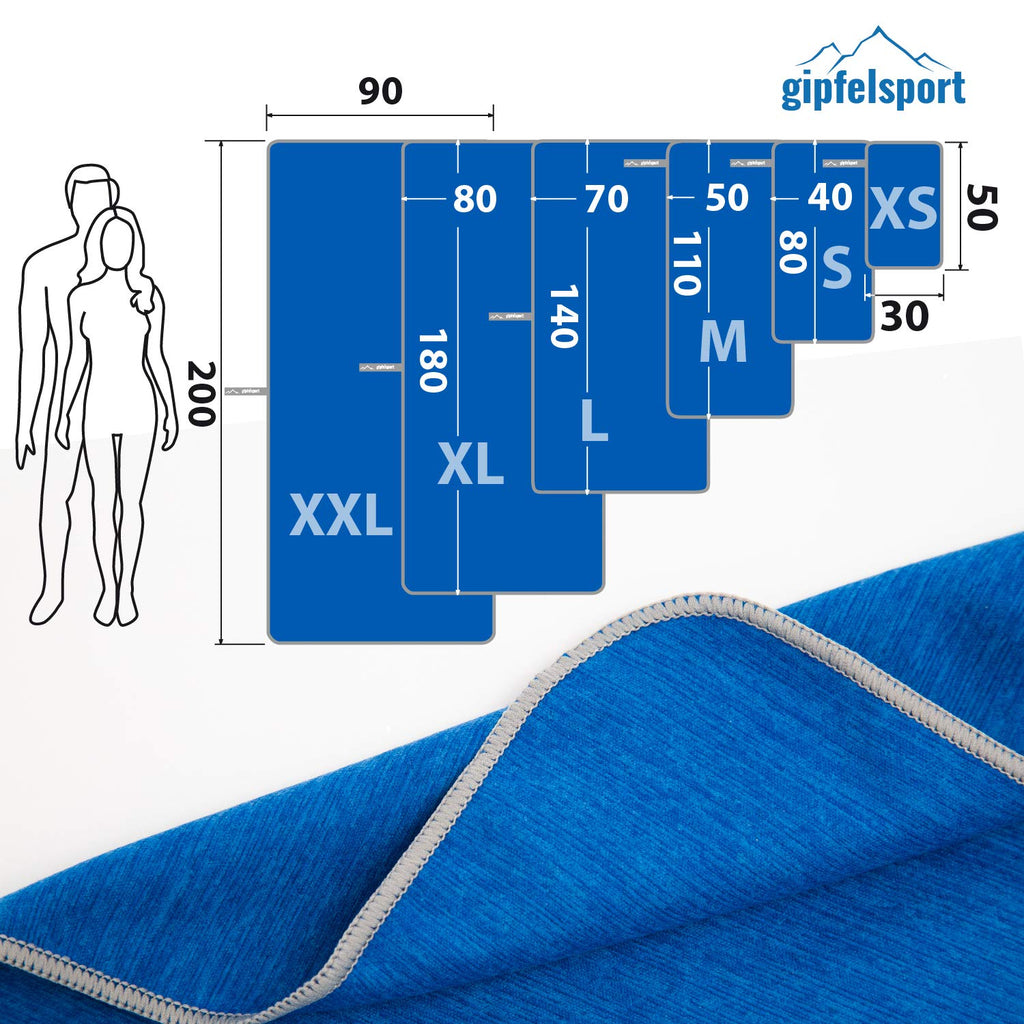 gipfelsport Microfibre Towel | Blue | XL180x80cm