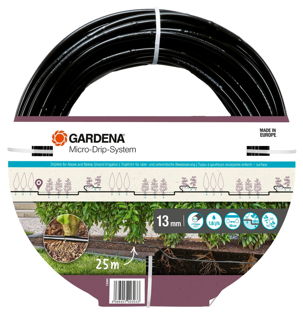 Gardena Micro-Drip-System Irrigation Line 1.6 l/h | 25m Drip Pipe