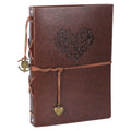 RECUTMS Vintage Leather Photo Album Scrapbook | 60 Black Pages