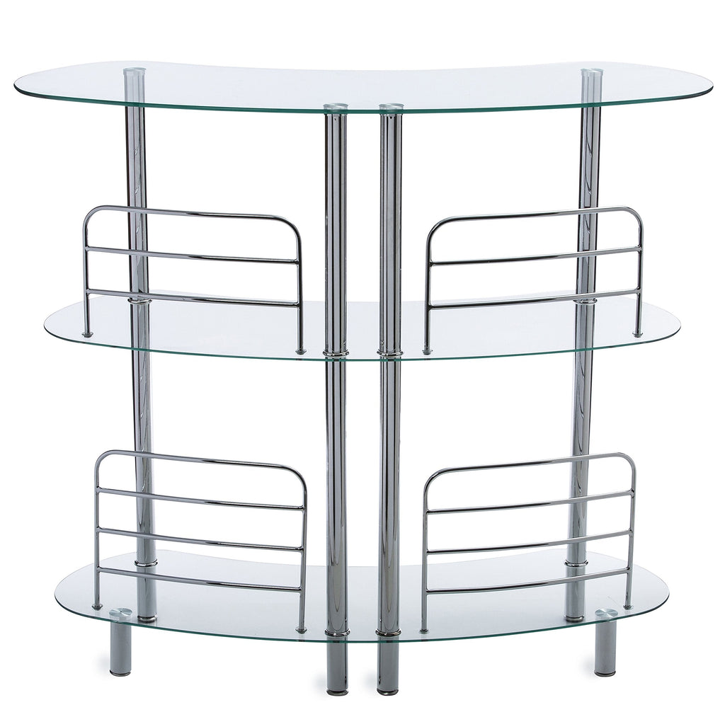 Mango Steam Contemporary Modern Home Liquor Bar Euro, Clear