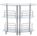 Mango Steam Contemporary Modern Home Liquor Bar Euro, Clear