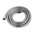 Hibbent 1.75m Large Bore Shower Hose | Low Water Pressure Boosting Chrome