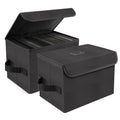 alavisxf xx 7 Inch Vinyl Record Storage Box - Foldable & Stackable - 2 Pack