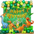 YinQin 143-Piece Dinosaur Birthday Balloon Set with Pump | Jungle Theme