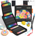 Shuttle Art Dual Tip Acrylic Paint Pens | 48 Colors Fine & Brush Markers