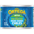 Ortega Fire Roasted Diced Green Chiles – Mild Mexican Peppers, 4 oz