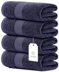 White Classic 700 GSM Cotton Bath Towels Set of 4 | Luxury Hotel Quality
