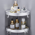GERUIKE Shower Corner Shelves | No Drill Aluminium Caddy Basket - 2 Pack