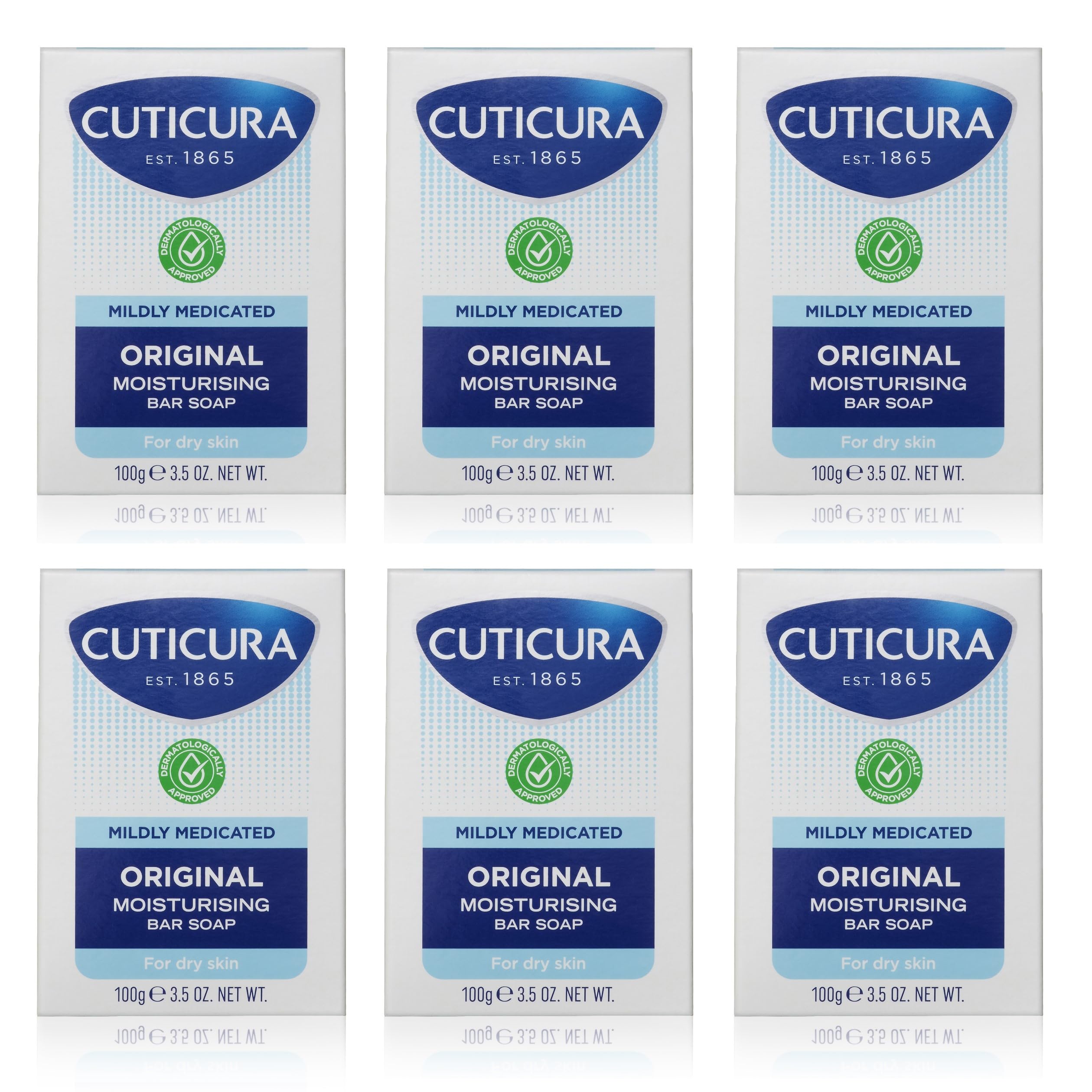 Cuticura Mildly Medicated Bar Soap – Antibacterial 6 Pack (100g)