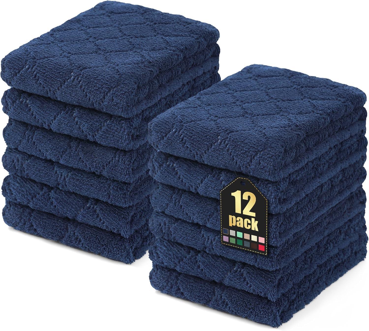 Moosfor Microfibre Cleaning Cloths – Lint-Free & Absorbent – 12 Pack