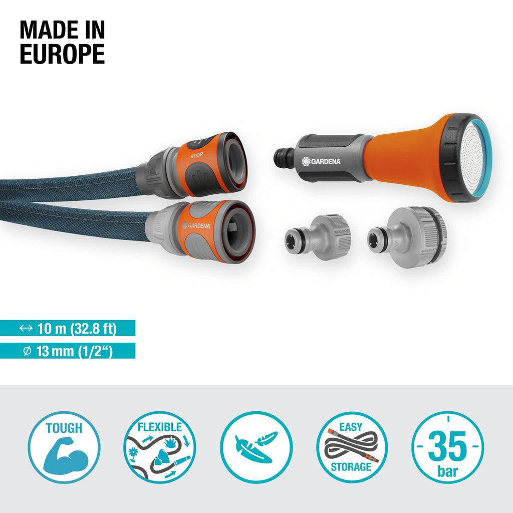 Gardena Liano Xtreme 10m Textile Garden Hose – Durable & Flexible