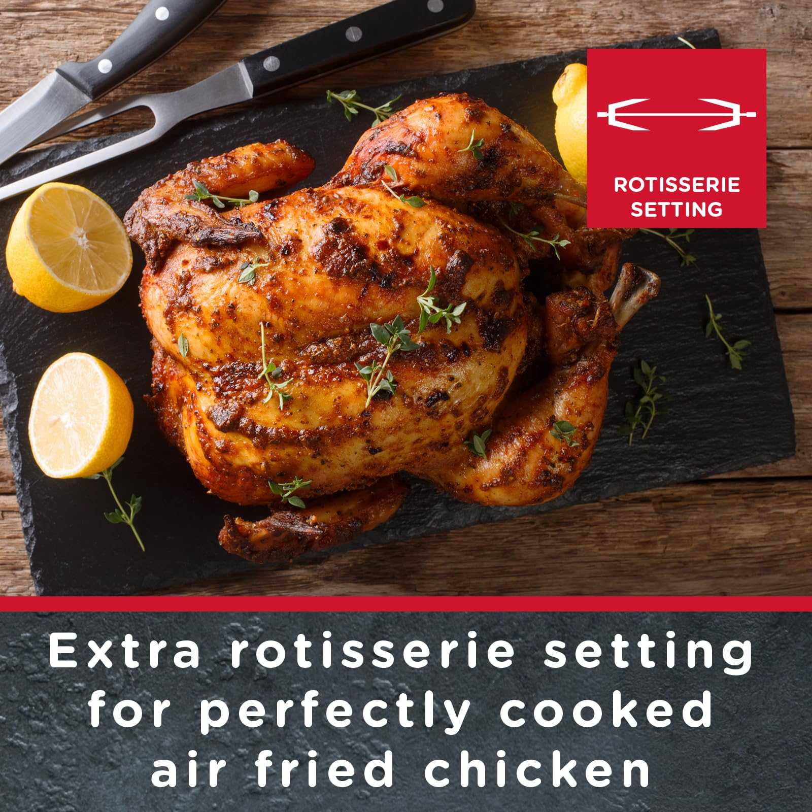 Sensio Home 15L Air Fryer Oven – 1600W Digital Dehydrator with Rotisserie