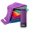 gipfelsport Microfibre Towel – Quick Dry Travel & Camping Towel, Purple, M