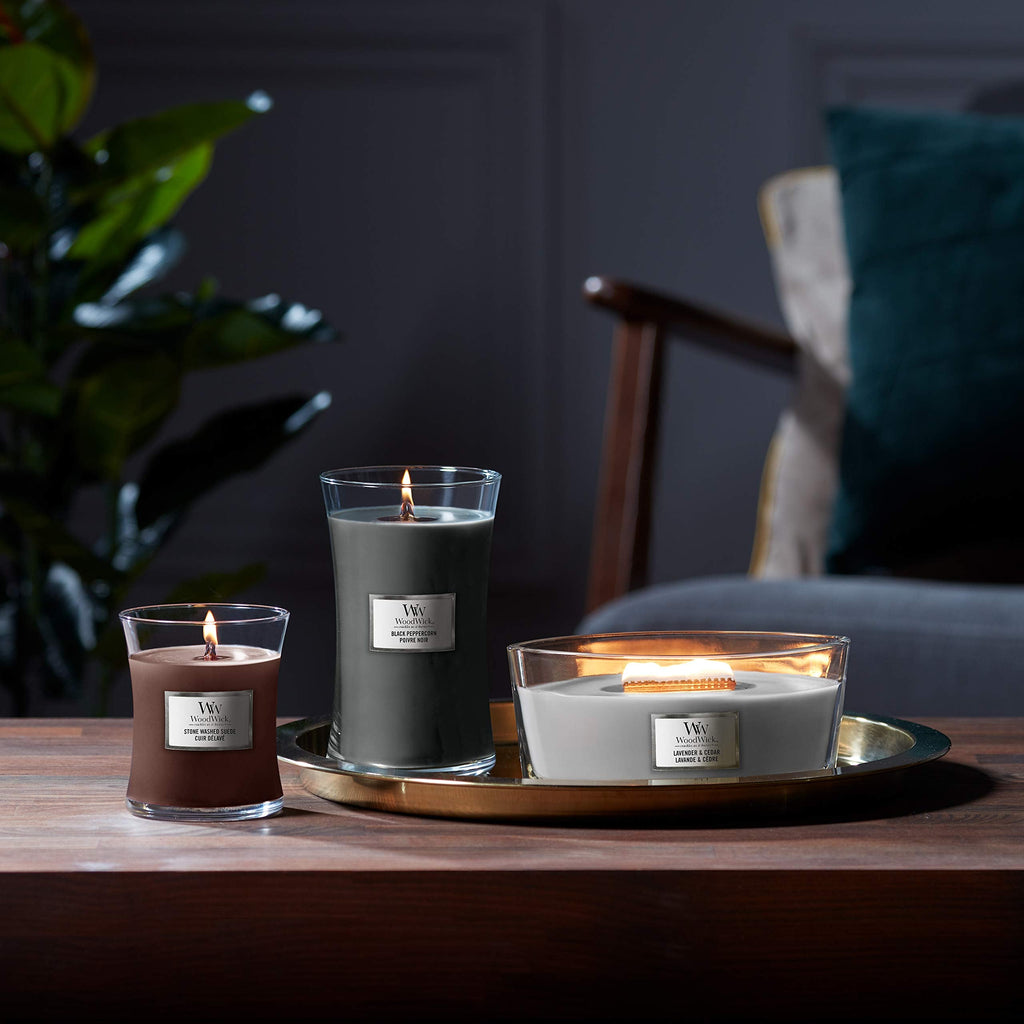 WoodWick Lavender & Cedar Ellipse Scented Candle with Crackling Wick
