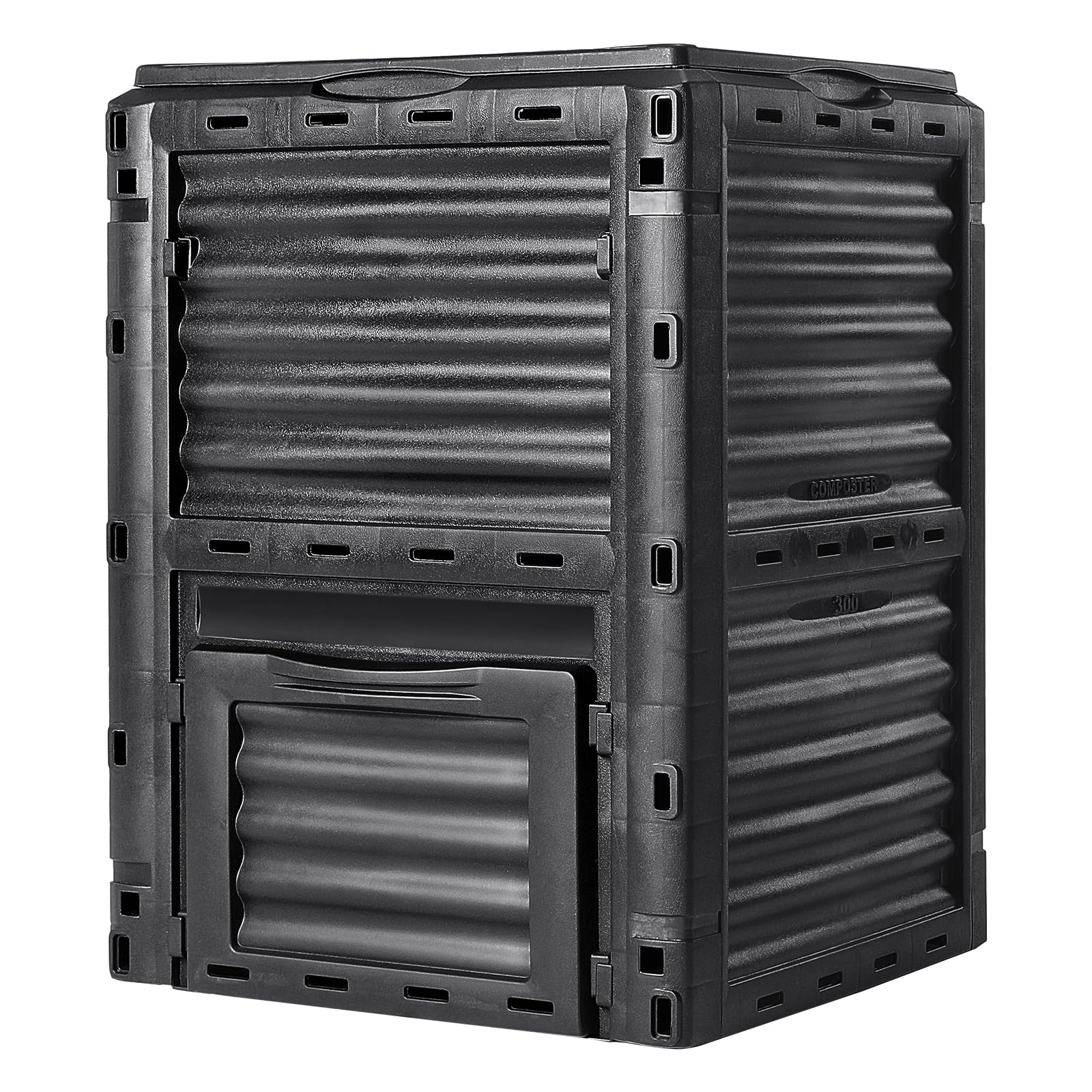 VEVOR 80 Gal Garden Compost Bin | BPA-Free Outdoor Composter with Lid