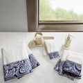 Madison Park Aubrey 6-Piece Cotton Bath Towel Set | Paisley Jacquard