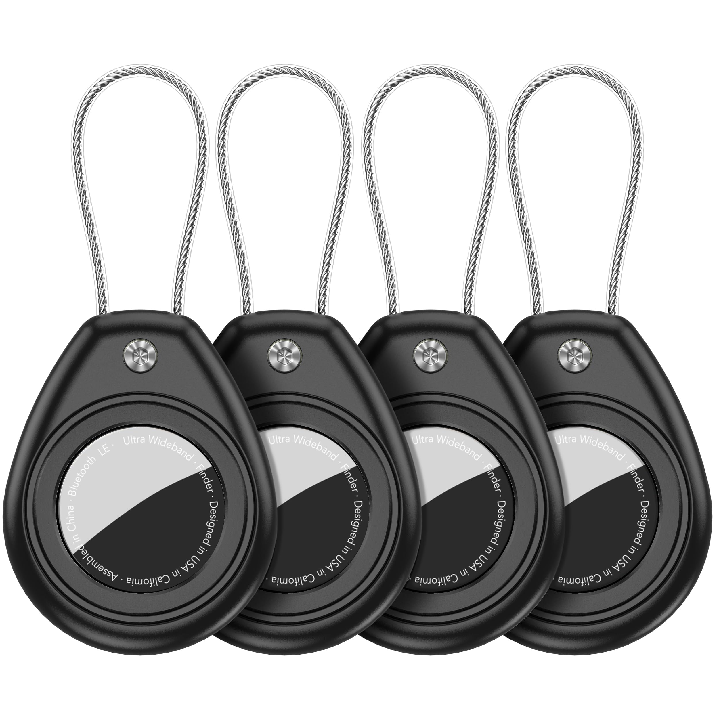 Aimtel 4-Pack AirTag Holder – 360° Protective Case for Apple AirTag