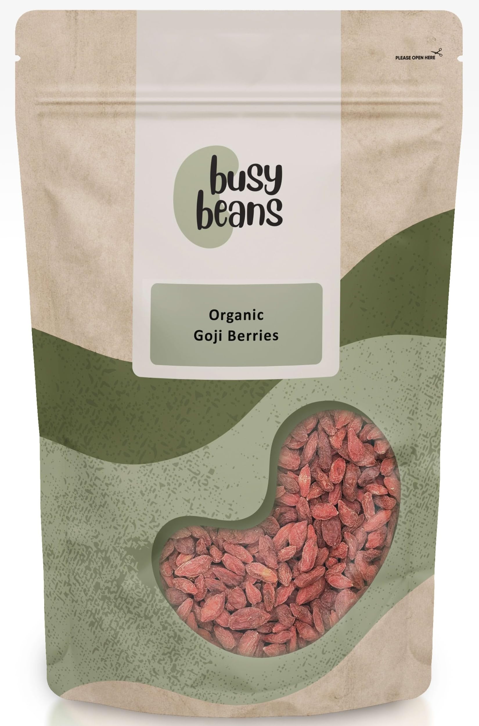 Busy Beans Organic Goji Berries – Dried Superfood from Tibet (500g)