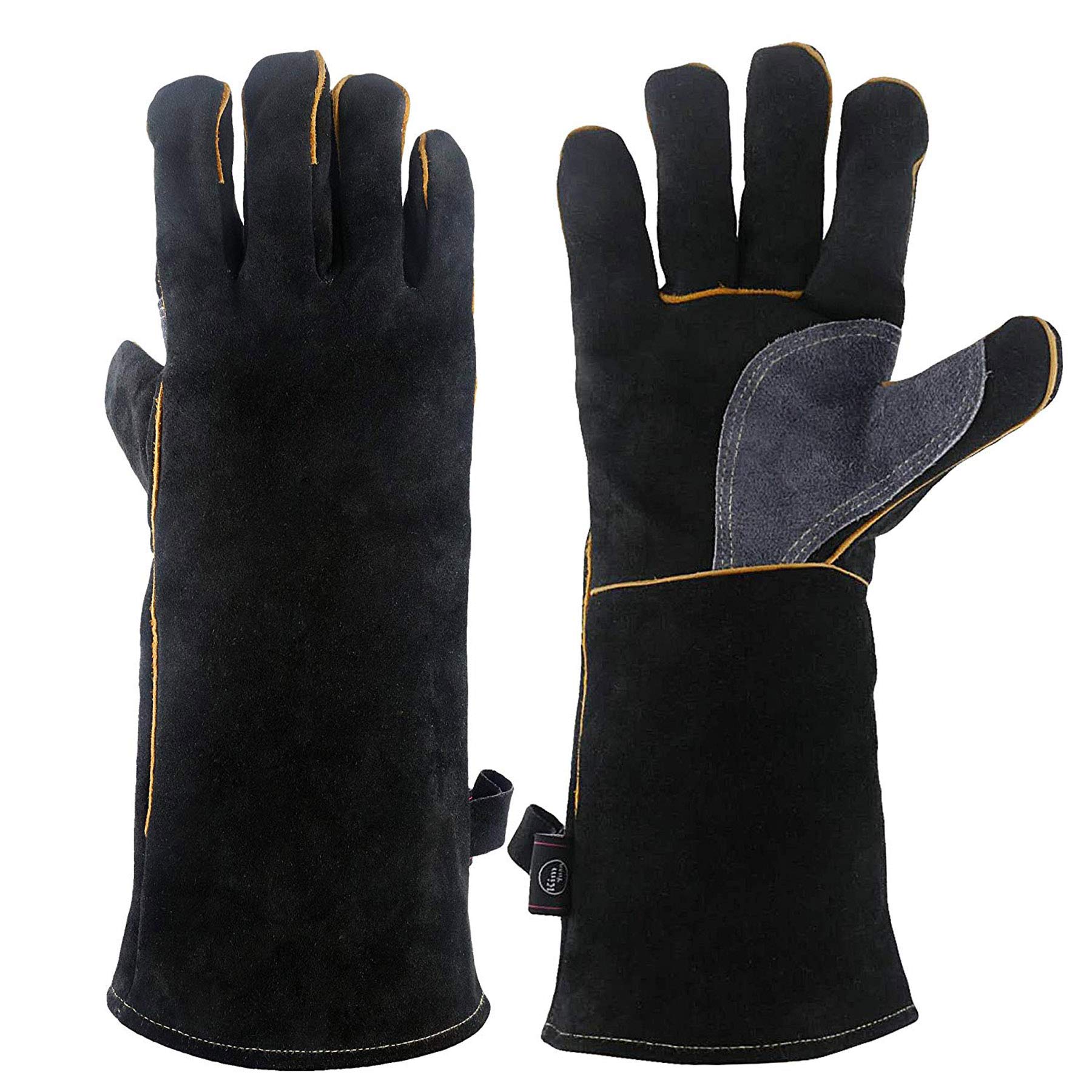 Kim Yuan Heat Resistant Leather Welding Gloves with Kevlar Stitching