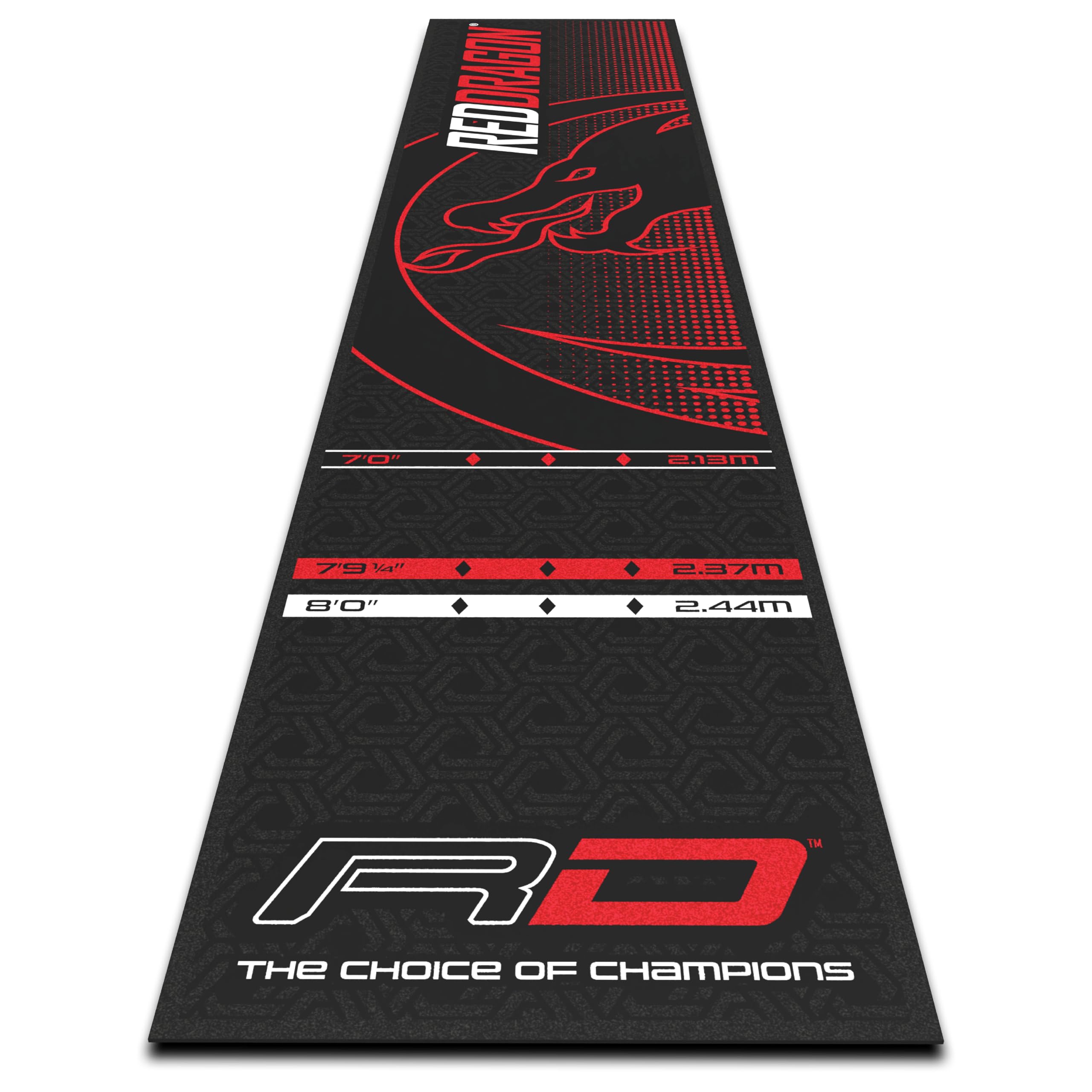 Red Dragon Darts Mat – EVA Soft Feel Oche Mat with Tournament Measurements