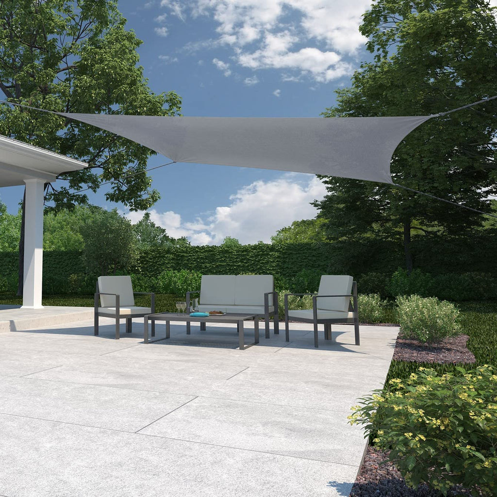 Coolaroo Rectangular Shade Sail - 3.4m Steel UV Blocking Canopy
