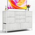 CAIYUN 9-Drawer Dresser – Fabric Storage Chest with Wood Top