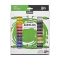 Pebeo Studio Acrylic Paint Set - 24 Professional Colors, 12ml Tubes