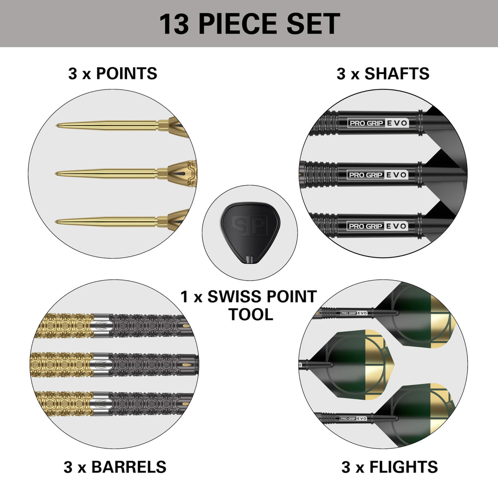 Target Darts Cult Envy 02 | 90% Tungsten 24g Swiss Point Steel Tip Set