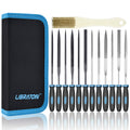 Libraton 13-Piece Needle File Set with Steel and Diamond Files